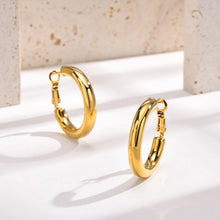 Aura Circle Hoop Earrings