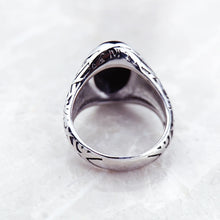 Black Oval Signet Ring