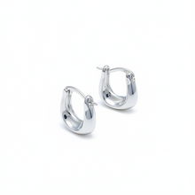 925 Sterling Silver Chunky Hoop Earrings