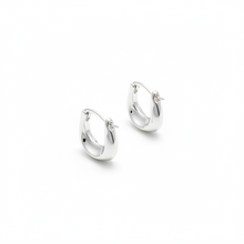 925 Sterling Silver Chunky Hoop Earrings