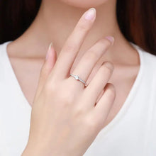 Classic Moissanite Sterling Silver Ring