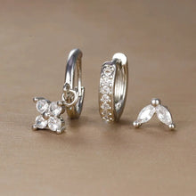 3-piece Crystal Drop Earring Set