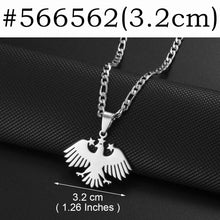 Syrian Flag Eagle Pendant Necklace
