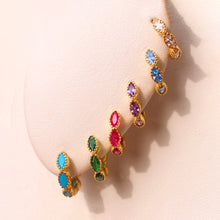 Celeste Crystal Hoops