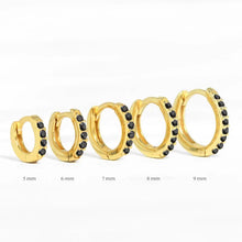Minimal Crystal Zirconia Huggie Hoop Earrings