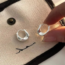 925 Sterling Silver Chunky Hoop Earrings