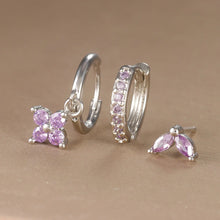 3-piece Crystal Drop Earring Set