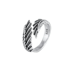 925 Silver Angel Wing Adjustable Ring