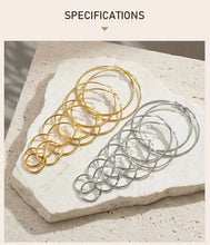 Big Circle Hoop Earrings