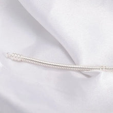 925 Sterling Silver Snake Chain Charm Bracelet