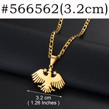 Syrian Flag Eagle Pendant Necklace