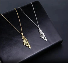 Palestine Homeland Map Necklace