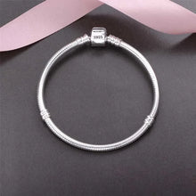925 Sterling Silver Snake Chain Charm Bracelet
