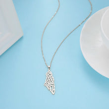 Palestine Homeland Map Necklace