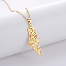 Palestine Homeland Map Necklace