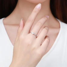 Classic Moissanite Sterling Silver Ring