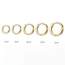 2-Pieces Minimal Stainless Steel Hoop Earrings