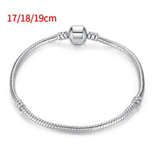 925 Sterling Silver Snake Chain Charm Bracelet