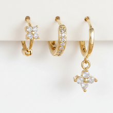 3-piece Crystal Drop Earring Set
