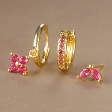 3-piece Crystal Drop Earring Set