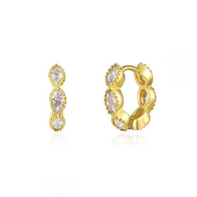 Celeste Crystal Hoops