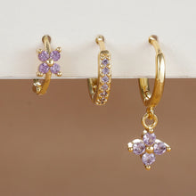 3-piece Crystal Drop Earring Set