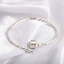 925 Sterling Silver Snake Chain Charm Bracelet