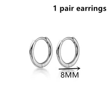 Minimal 925 Sterling Silver Stud Earrings
