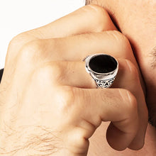 Black Oval Signet Ring