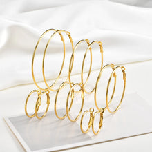 Big Circle Hoop Earrings