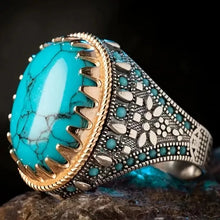 Vintage Turquoise Zircon Ring