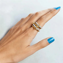 Four Circles Stack Ring Set