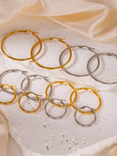 Circle Balance Hoop Earrings