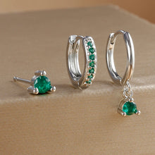 3 Piece Round & Star Drop Earring Set