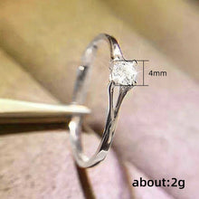 Minimal Cubic Zirconia Wedding Ring