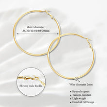 Big Circle Hoop Earrings