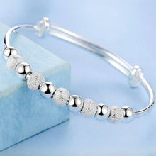 925 Sterling Silver Adjustable Bangle Bracelet