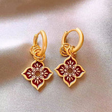 “Bohemian Bloom” Color Flower Drop Earrings