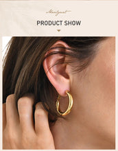 Aura Circle Hoop Earrings