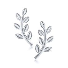 925 Silver Exquisite Leaf Stud Earrings