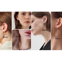 Big Circle Hoop Earrings