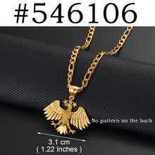 Syrian Flag Eagle Pendant Necklace