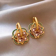 “Bohemian Bloom” Color Flower Drop Earrings