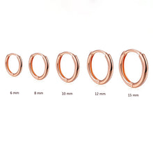 2-Pieces Minimal Stainless Steel Hoop Earrings