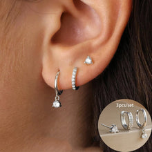 3 Piece Round & Star Drop Earring Set