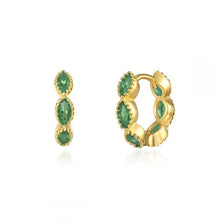 Celeste Crystal Hoops