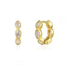 Celeste Crystal Hoops