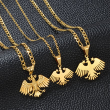Syrian Flag Eagle Pendant Necklace