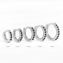 Minimal Crystal Zirconia Huggie Hoop Earrings