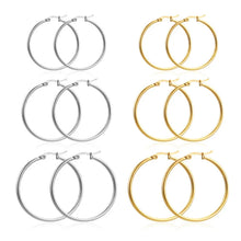 Circle Balance Hoop Earrings